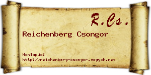 Reichenberg Csongor névjegykártya